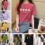 New Short-Sleeved T-shirt Live Broadcast T Large Version Foreign Trade Supply Clothes Stall Supply Women's Clothing Factory Direct Sales Low Price Wholesale