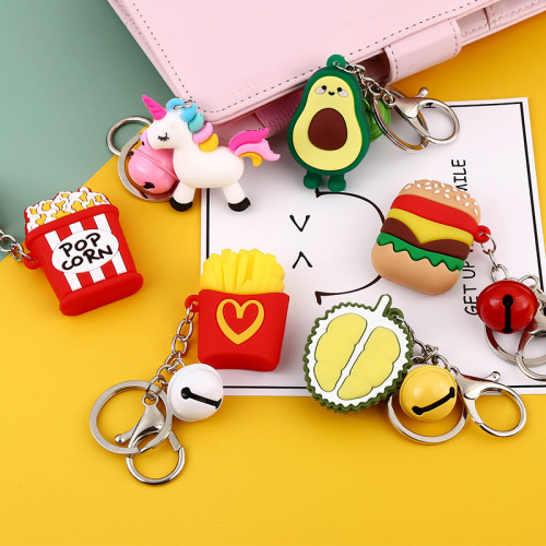 key chain customization creative cute cartoon student schoolbag pendant small gift large car key chain wholesale