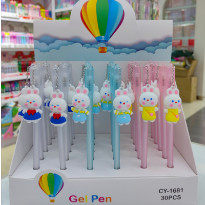 Cute Cartoon Rabbit Gel Pen Activity Small Gift Small Fresh Pendant Signature Pen Student Stationery