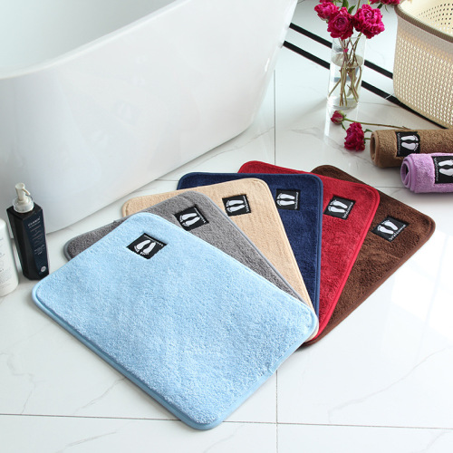 纯色涤纶地毯地垫浴室卫生间门口入户吸水防滑地垫厨房脚垫子