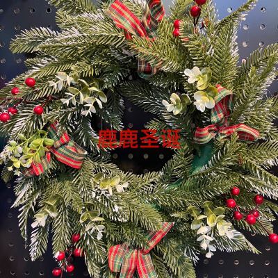New Christmas PE material light falling snow Garland ribbon door hanging decorative Christmas garland
