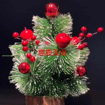 Christmas Decorations Desktop Decoration Window Mini Chinese Hawthorn Ball Apple Christmas Tree Ornaments