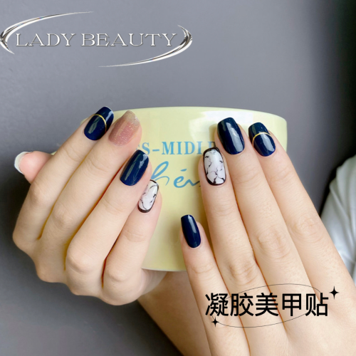 new european and american gel nail sticker 3d gilding flower korean uv nail oil adhesive nail sticker wholesale customization