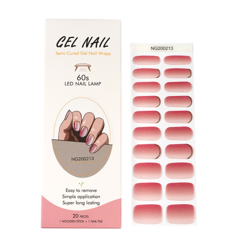 customized gel nail art sticker gel nail gel nail sticker nail applique cross-border nail art jump color nail sticker