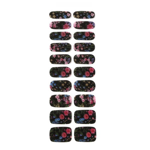 cross-border new european and american gel nail stickers 3d bronzing flowers korean uv nail oil adhesive nail sticker wholesale customization