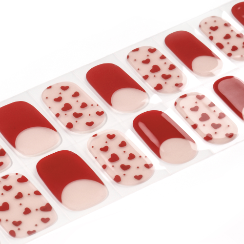 照灯凝胶美甲贴半固化韩国甲油胶指甲贴半烤美甲贴纸半烤