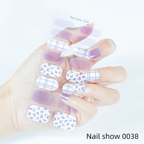 iLady Beauty 凝胶美甲贴纸3D烫金花朵韩国UV甲油胶指甲贴批发