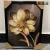 Crystal Porcelain Painting Nordic Abstract Fresh Flowers Light Luxury Leaf Decorative Painting Diamond Line Craft Frame Ornaments