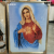 Holy Mother of Jesus Religious Belief Decorative Painting Crystal Porcelain Painting Crystal Porcelain Bright Crystal plus Diamond Line Craft Frame Mural