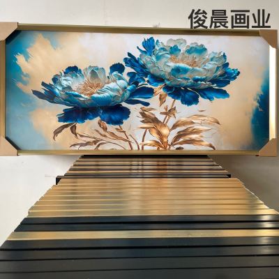 Decorative Painting Modern Light Luxury Crafts Crystal Film Painting Light Luxury Abstract Landscape Horizontal Background Wall Mural Photo Frame