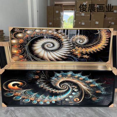 Crystal Porcelain Decorative Painting Crystal Porcelain Bright Crystal plus Diamond Line Living Room Mural Bedroom Bedside Abstract Wall Painting Crafts