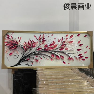Crystal Porcelain Decorative Painting Crafts Crystal Porcelain Bright Crystal Diamond Line Photo Frame Doorway Hallway Background Wall Mural