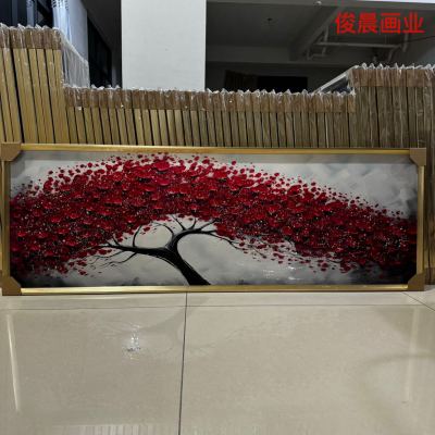 Crystal Porcelain Diamond Line Decorative Painting Nordic Slightly Luxury Mural Bedside Painting Photo Frame Horizontal Version Background Wall Crafts Landscape Painting