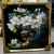 Crystal Porcelain Painting plus Diamond Line Mural Small Fresh Flower Beauty Feather Decorative Painting Handmade Artwork Square Photo Frame