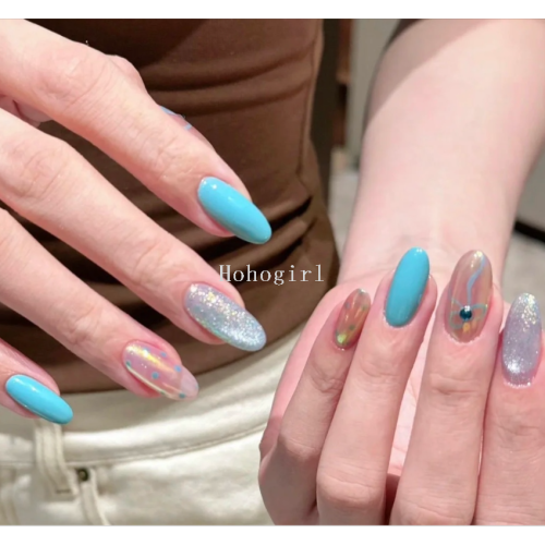 New wear nail tip plating glitter white essential nail color