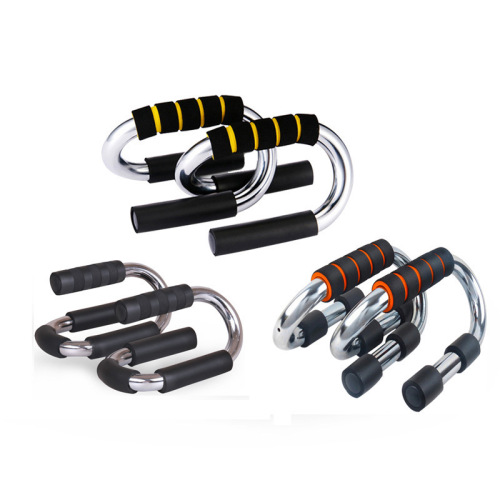 S型俯卧撑支架钢制练臂肌腹肌轮家用健身器材练胸肌臂力厂家直销