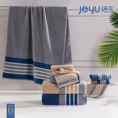 jeyu towel high quality pure cotton class a non-fluorescent men‘s bath single-service towels strong absorbent one piece dropshipping
