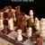 Magnetic Chess Solid Wood Set Folding Chessboard Beginner Children Beginner Black and White Chess Board Set H
