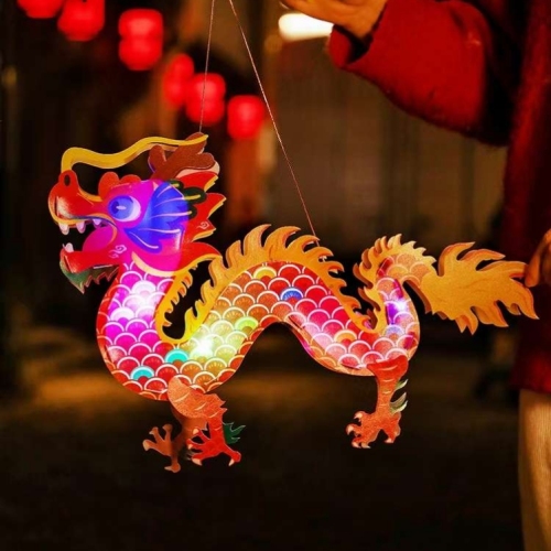 large long dragon lantern wholesale 7.5 yuan per piece 300 pieces 2024 dragon year new colorful lights