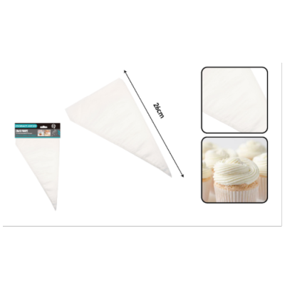 Decorating Pouch Thickened Disposable Household Cream Piping Cookies Cake Icing Bag Decorating Pouch Baking Tool Set 100