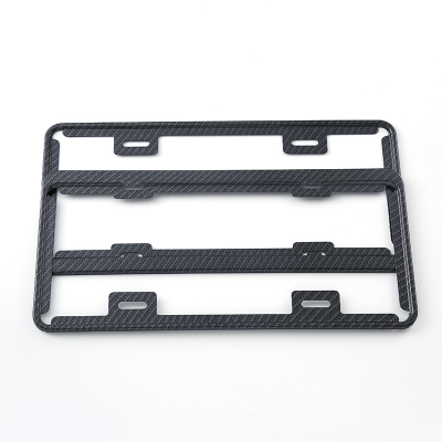 Dedicated Car Badge Modification Wholesale Manufacturers Supply Taiwan Stainless Steel License Plate Holder Taiwan Carbon Fiber Grain License Plate Frame