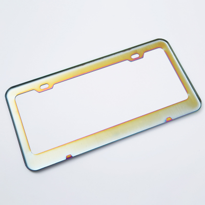 Car License Plate Frame Can Be Matched with Accessories Cross-Border Modification American Standard Transparent License Plate Frame Aluminum Alloy Universal License Plate Frame
