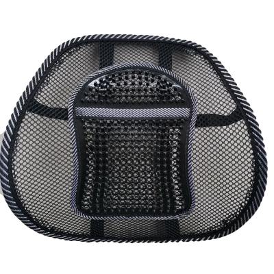 Car and Office Waist Cushion Big Leather Nail Waist Support Four Seasons Universal Big Massage Thick Mesh Belt Buckle
