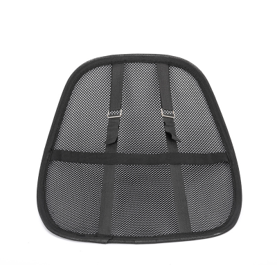 Black Ice Silk Waist Pad Office Cushion Bold Steel Wire Automotive Waist Cushion Empty Mesh Transparent Car Pure