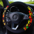 New Elastic Steering Wheel Cover Car Steering Wheel Cover without Inner Ring Neoprene Fashion Colorblock