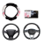 Cow Plush Diamond-Embedded Elastic Steering Wheel Cover without Inner Ring Female Winter Comfortable Soft Warm
