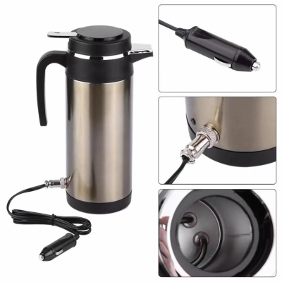 Travel Pot Car Large Capacity Truck Insulation Pot 12v24v Car Electric Kettle Water Heating Cup