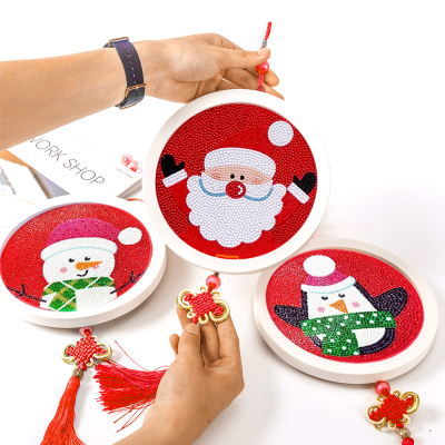 2023 New Diamond Painting Christmas Gift Children's Handmade DIY Material Package Spot Drill Educational Toys Christmas Tree