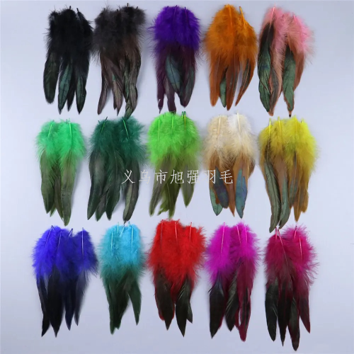 factory direct sales in stock supply diy clothing props color 15-20cm decorative feather coq feather