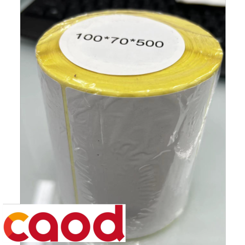 thermosensitive paper bar code label 100*70*500 pieces self-adhesive yellow bottom thermosensitive paper
