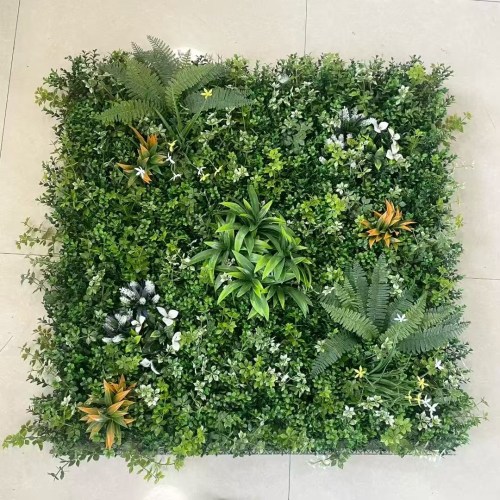 仿真植物墙造景装饰人造草坪假花墙公司商场形象墙格挡背景绿植墙