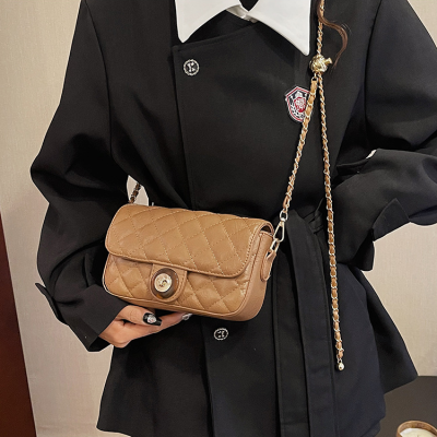 Small Square Bag New Small Bag Women's Bag New 2023 Trendy Genuine Leather Messenger Bag Women's All-Match Ins Fashion Shoulder Bag