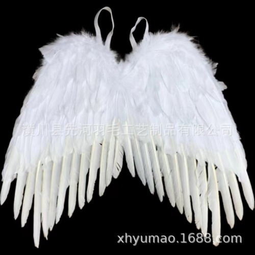 厂家批发天使恶魔羽毛翅膀万圣节狂欢节舞台表演服装配饰娃娃搭配