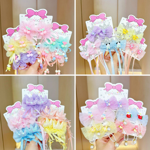 兰兰饰品飘带发夹女童蝴蝶结公主发饰汉服夹三丽鸥美乐蒂发卡批发