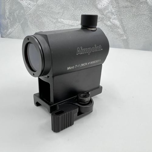 t1 red dot sight， aimpoint black， 20mm wide rail， metal red film