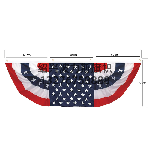 amazon new fan flag 60 * 180cm american patriotic flag independence day fan stitching flag