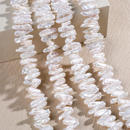 新款 天然淡水异形琵琶珍珠中孔强光巴洛克diy散珠半成品饰品批发