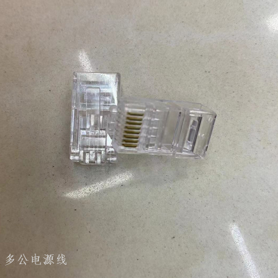 Network cable crystal connector Cat5 Cat6 Cat6A Cat7 Pass Through Ethernet UTP Plug Rj45 Connector