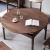 High-End North America Black Walnut Wooden round Table Solid Wood Large round Table Dining Table Minimalist Solid Wood Restaurant Furniture Creative Home