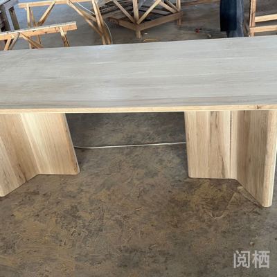 Minimalist Dining Table North American White Oak Dining Table Italian Home Long Table Solid Wood Furniture Creative Home Customer-Made