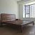 High-End Solid Wood Bed Double Bed North American Black Walnut Back Bed Minimalist Soft Bed