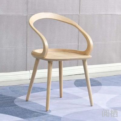 Ash Ribbon Chair Minimalist Solid Wood Dining Chair Armchair Armchair Leisure Chair Coffee Chair