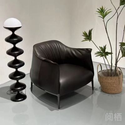 Archibald Large Leisure Chair Single Sofa High-End Living Room Furniture Minimalist Upholstered Sofa