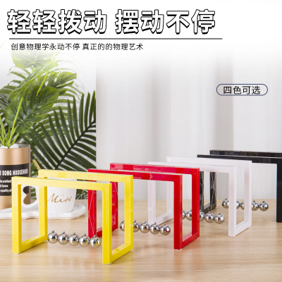 SOURCE Manufacturer Newton Swing Ball Acrylic Square Newton Swing Ball Office Desk Surface Panel Decoration Scientific Teaching Aids