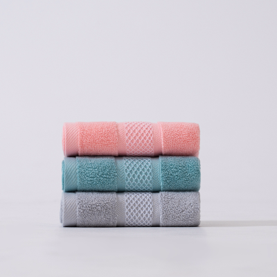 Honeycomb Plaid CottonTowel PureCotton BathTowelForeign Trade Cross-Border Products Long Velvet Cotton Towel Towels Suit