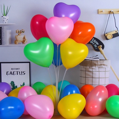 12-inch 2.3g heart-shaped balloon holiday decoration marriage proposal party confession balloon toy balloon latex gas